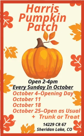 Community - Harris Pumpkin Patch Opens